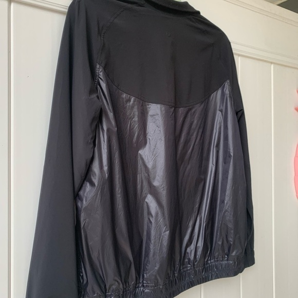 Lululemon All Roads Half 1/2 Zip Black Pullover Jacket Windbreaker Like New Sz 6 - Picture 10 of 13